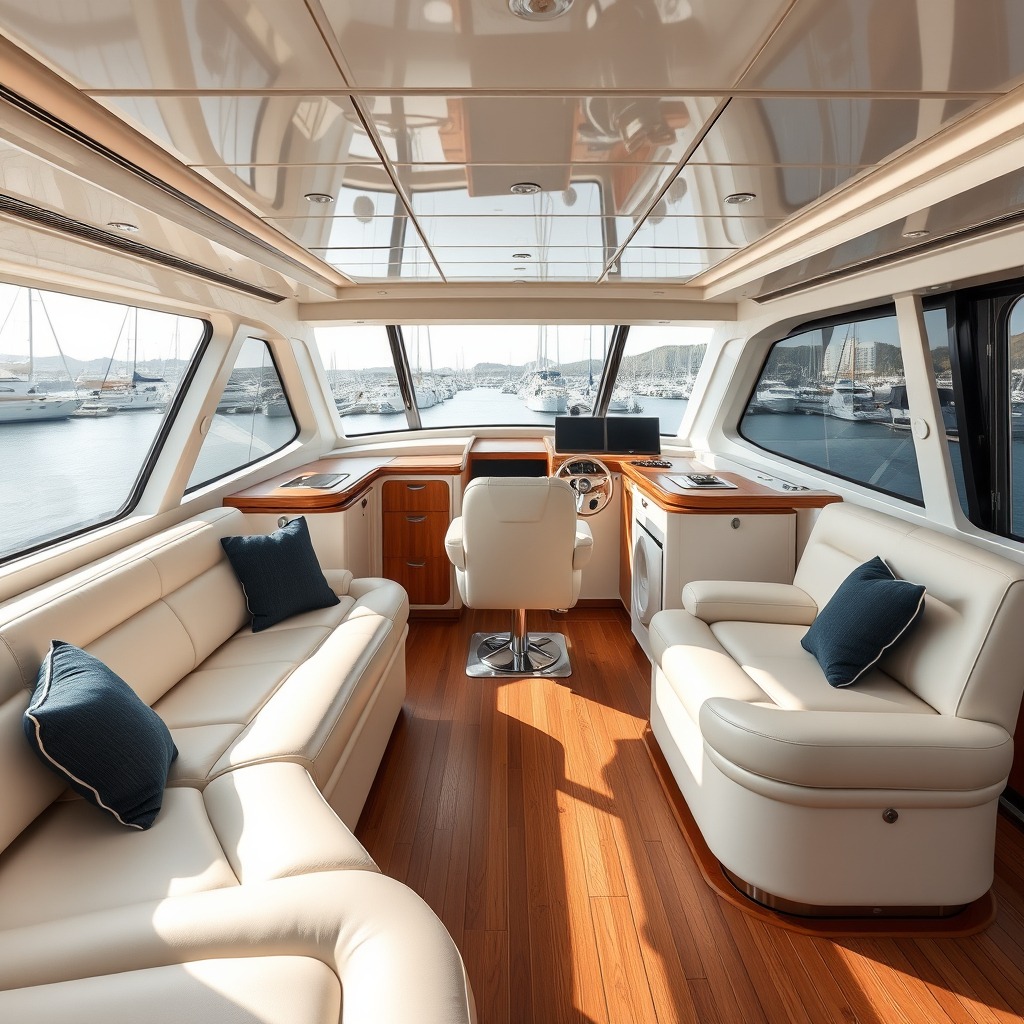 Marine canvas &upholstery Yacht interior portfolio 3