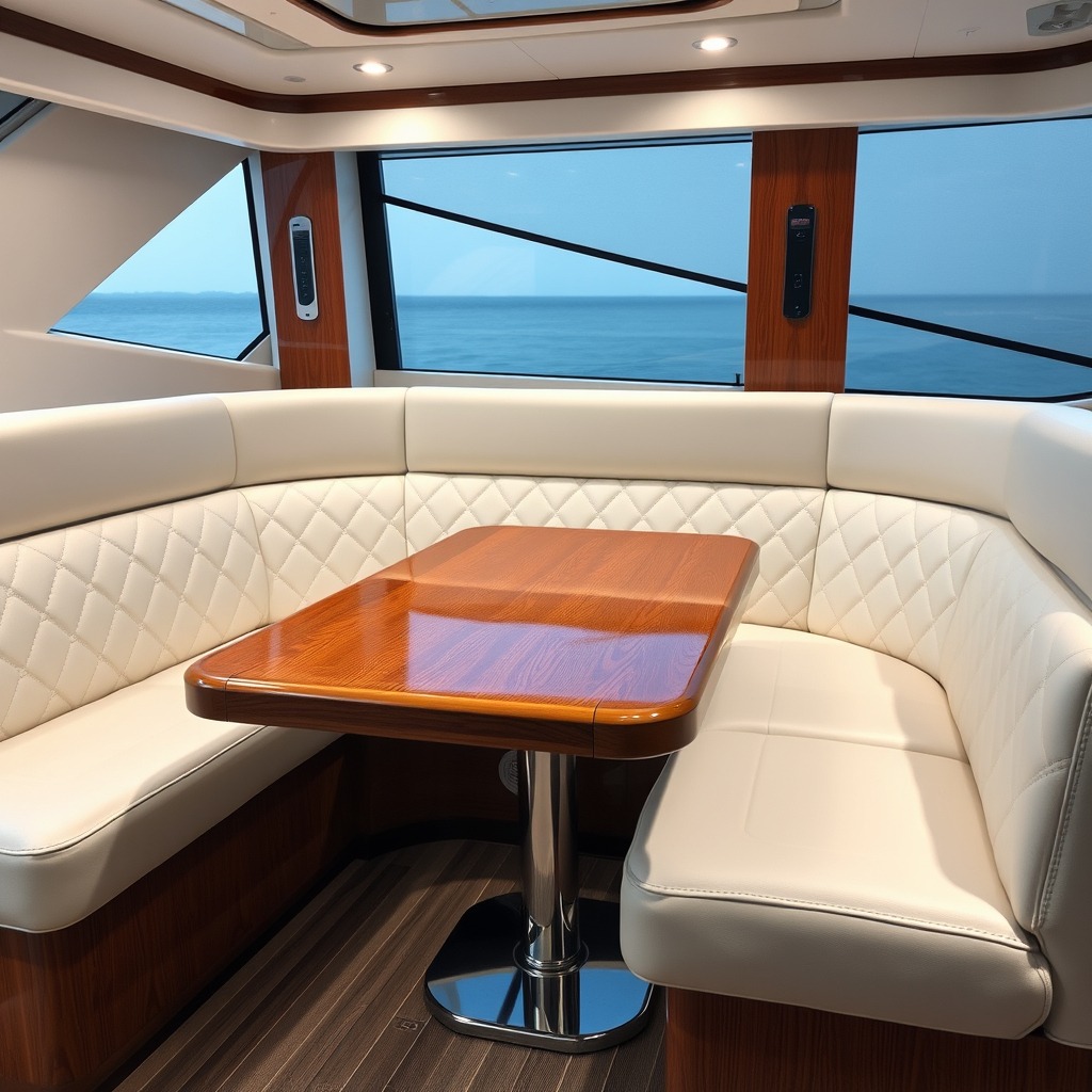 Marine canvas &upholstery Yacht interior portfolio 1
