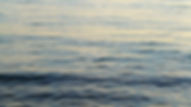 Blurred view of rippling open water with soft blue and gray tones.